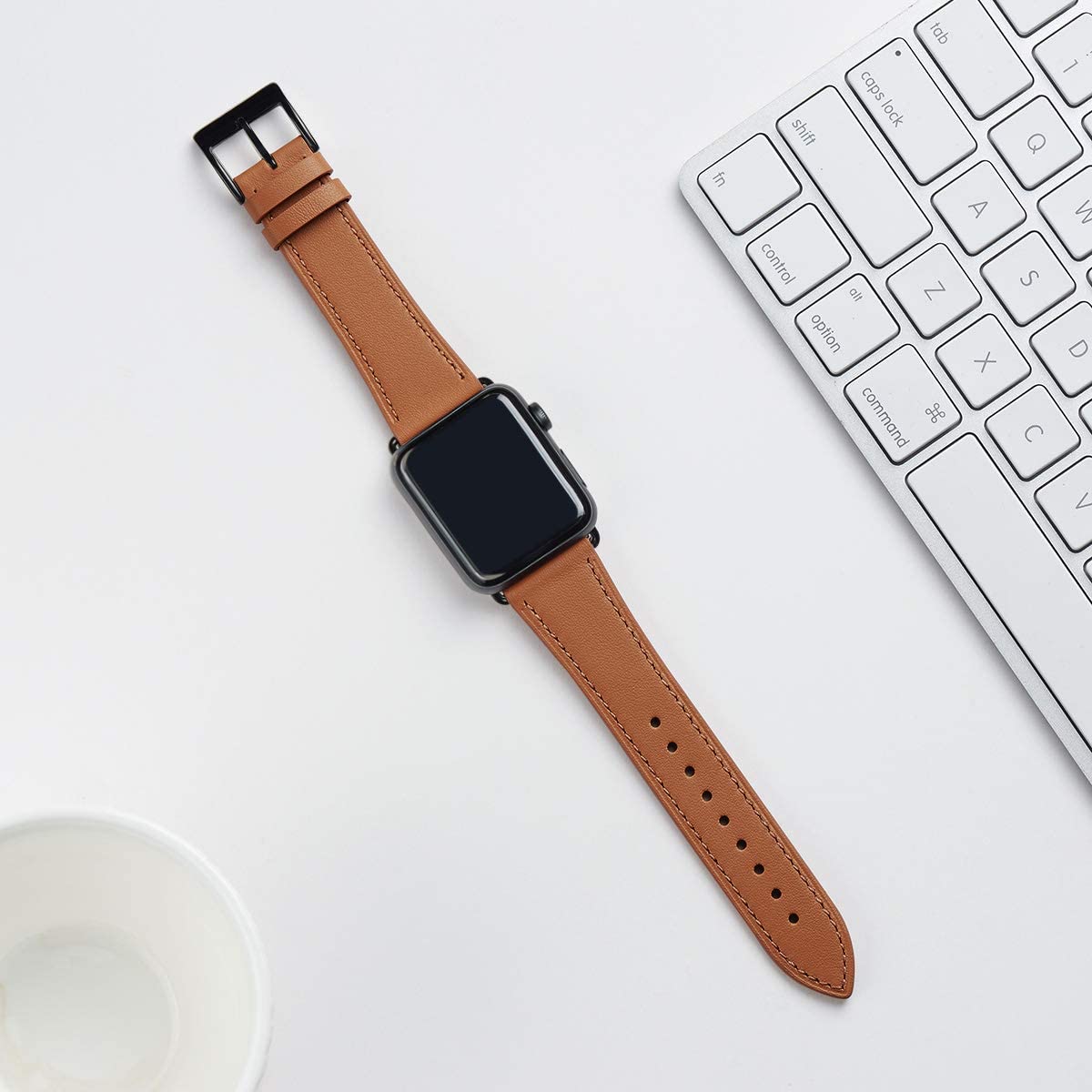 Leather One Loop - Brown+Black Connector