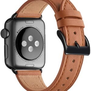 leather one loop brown+black connector